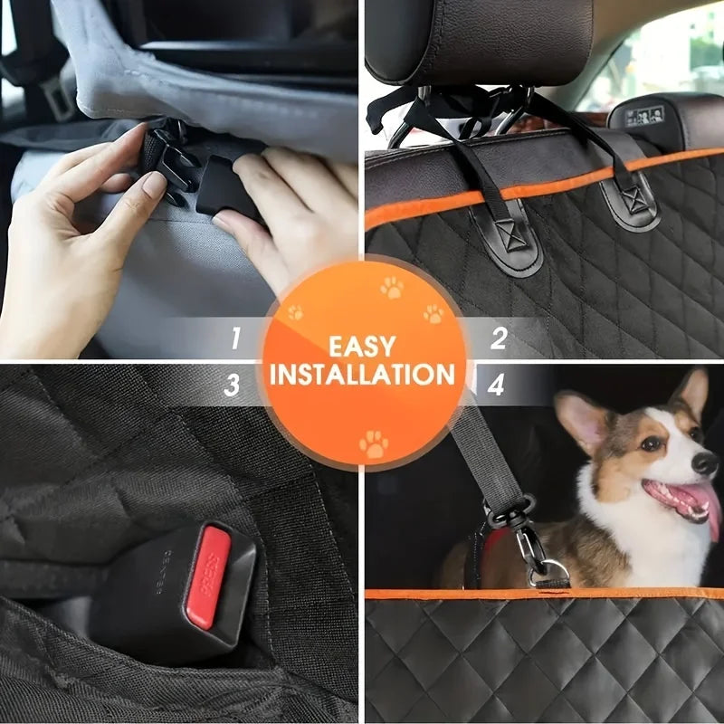 Ultimate Dog Hammock Car Seat Cover: Waterproof, Scratch-Resistant Protection for a Fresh and Clean Ride