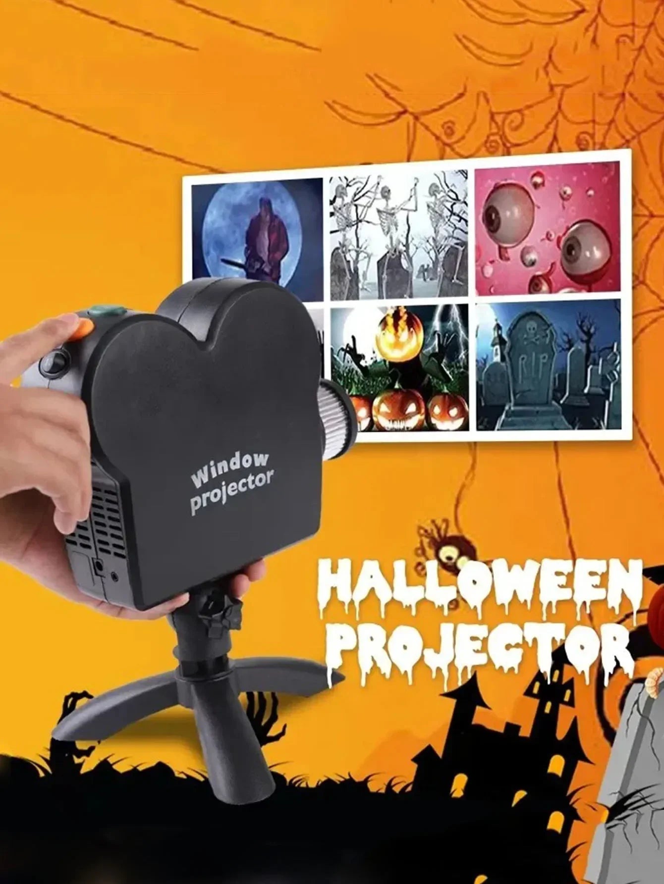 Halloween & Christmas Holographic Projector