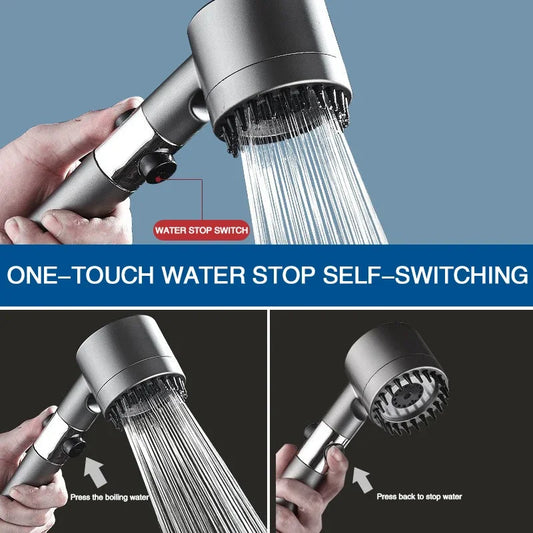 HydroBoost 3-Mode Shower Head Plus Skincare Filter Booster