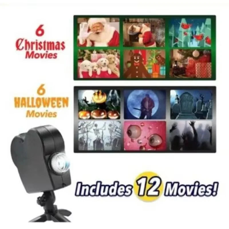 Halloween & Christmas Holographic Projector