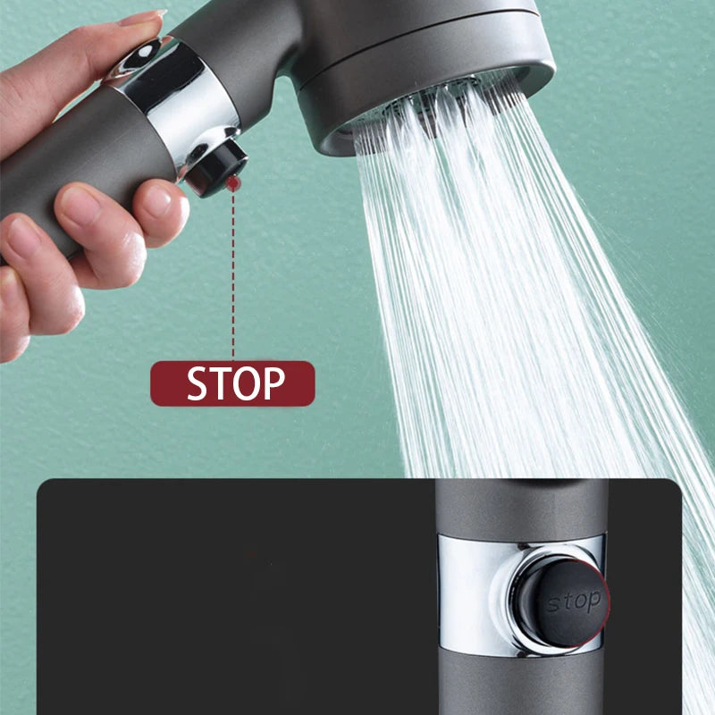 HydroBoost 3-Mode Shower Head Plus Skincare Filter Booster